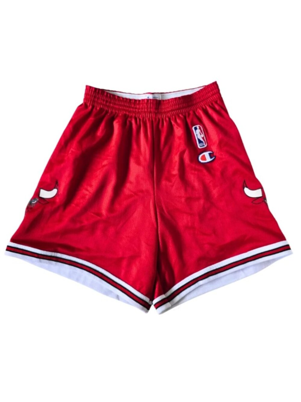 Vintage Rare Champion Chicago Bulls NBA Basketball Shorts Boys Large 14-16